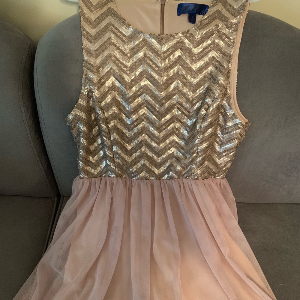 Sequin Top, Tulle Bottom Party Dress